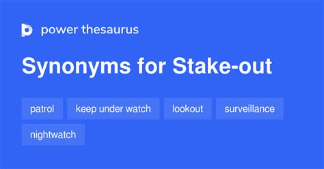 stake out synonym|staked out meaning.